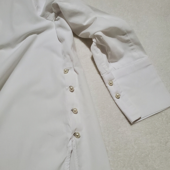 Lc Waikiki Classic Rhinestone White Women's Shirt Size M - Picture 6 of 8
